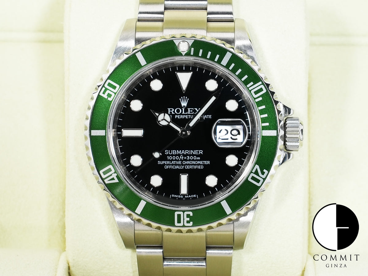 ロレックス サブマリーナー デイト Ref.16610LV ステンレススチール ブラック文字盤 美中古 yja25n86