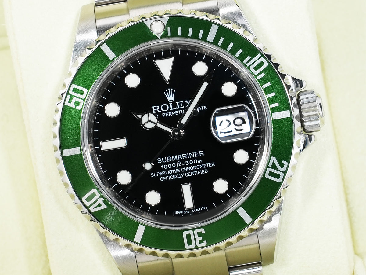 ロレックス サブマリーナー デイト Ref.16610LV ステンレススチール ブラック文字盤 美中古 yja25n86