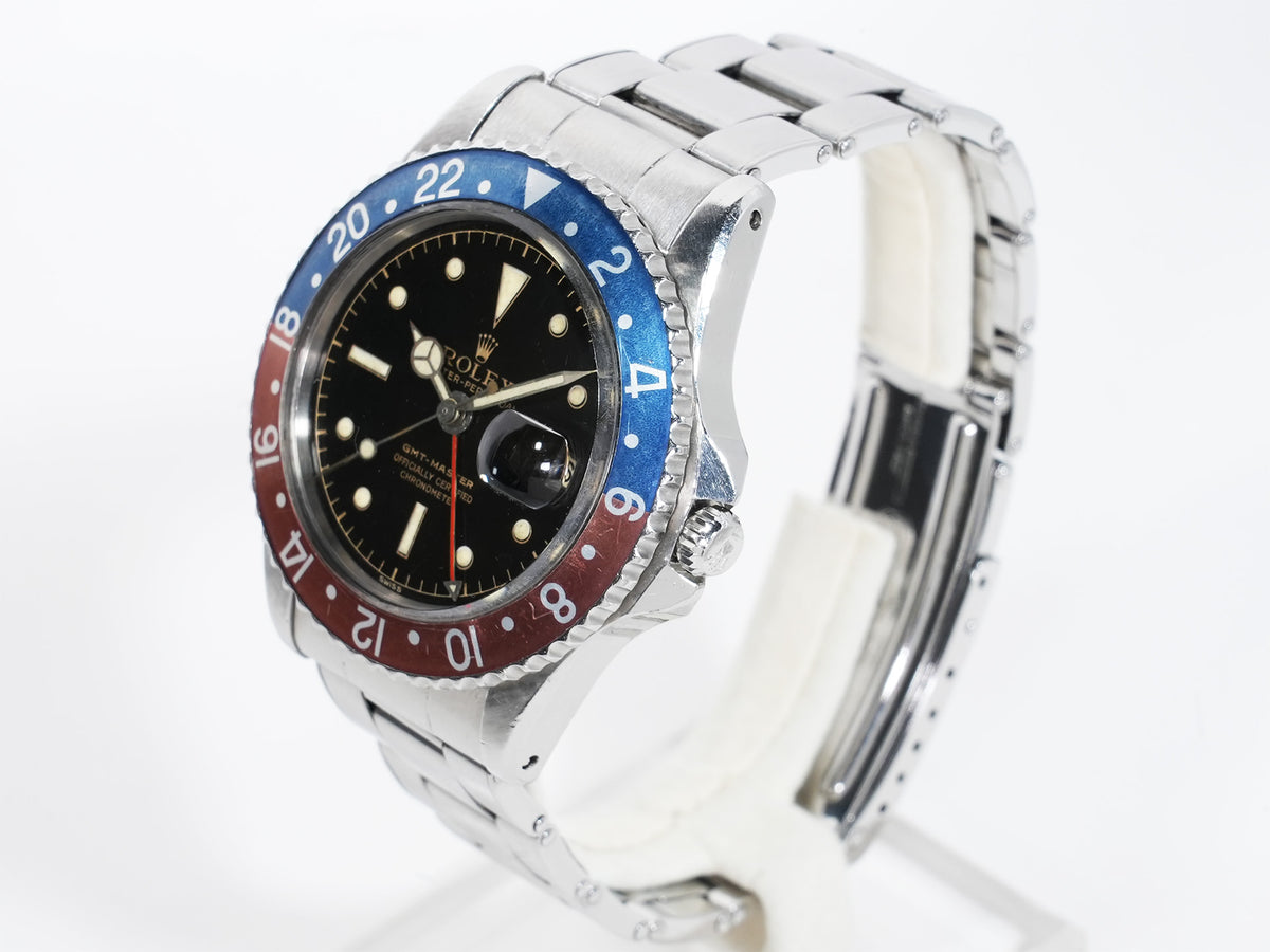 ロレックス GMTマスター Ref.1675 ステンレススチール ブラック文字盤 オイスターブレスレット 中古 z32yhiwg