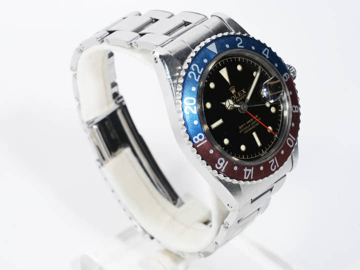ロレックス GMTマスター Ref.1675 ステンレススチール ブラック文字盤 オイスターブレスレット 中古 z32yhiwg