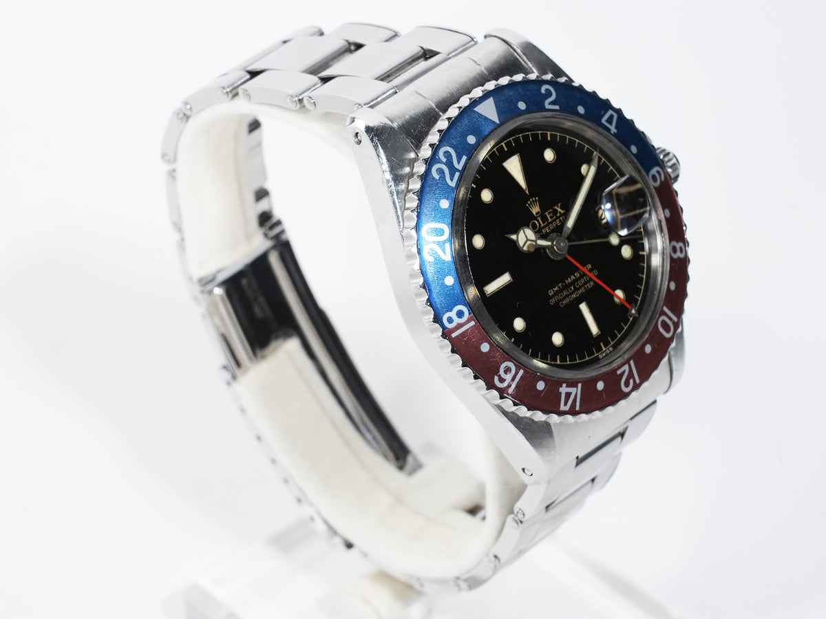 ロレックス GMTマスター Ref.1675 ステンレススチール ブラック文字盤 オイスターブレスレット 中古 z32yhiwg