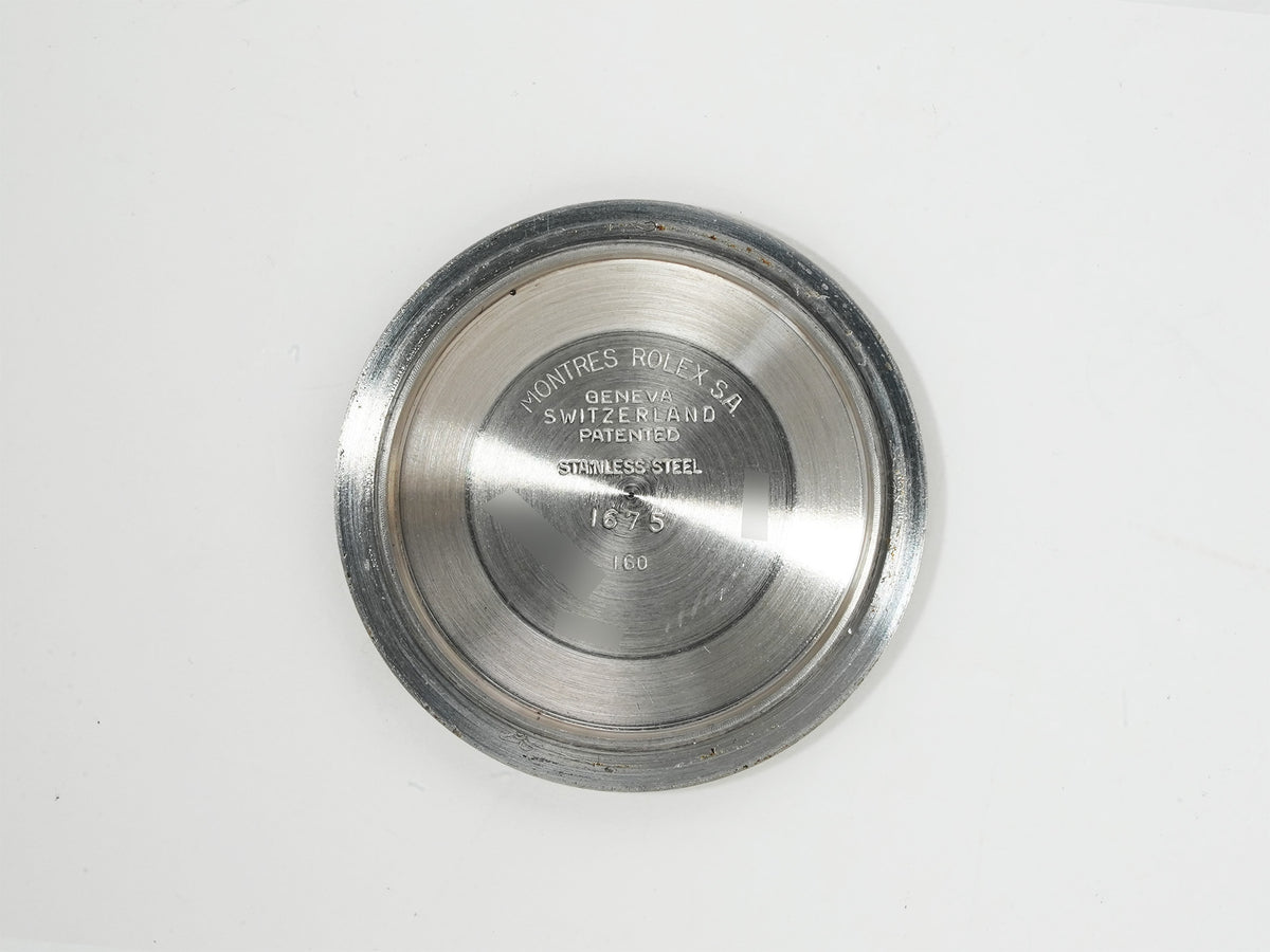 ロレックス GMTマスター Ref.1675 ステンレススチール ブラック文字盤 オイスターブレスレット 中古 z32yhiwg