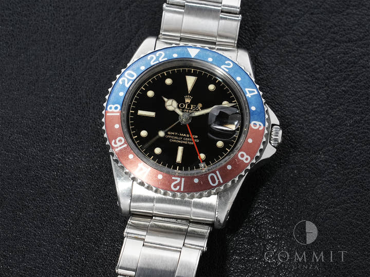 ロレックス GMTマスター Ref.1675 ステンレススチール ブラック文字盤 オイスターブレスレット 中古 z32yhiwg