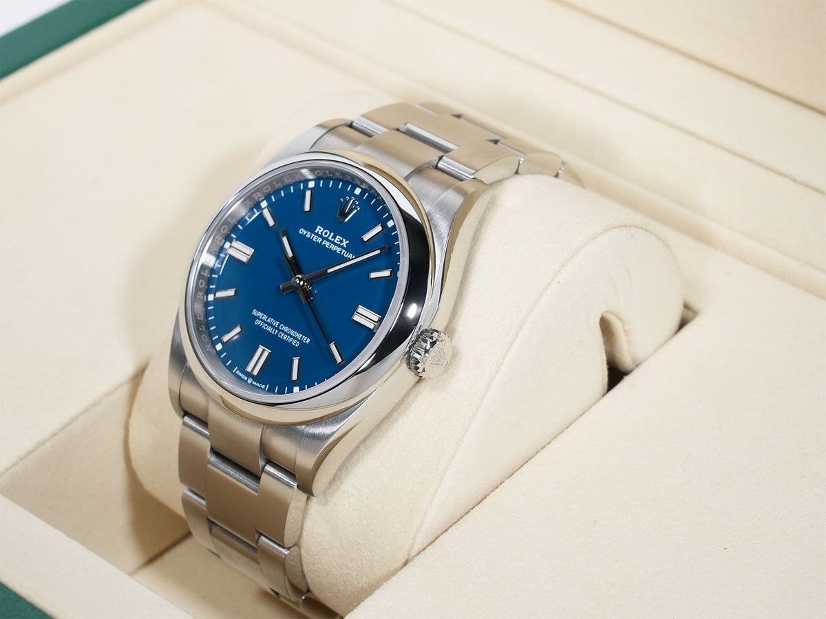 Rolex Oyster Perpetual 36 Ref.126000 Stainless Steel Bright Blue Dial Pre-owned k9hjrec6