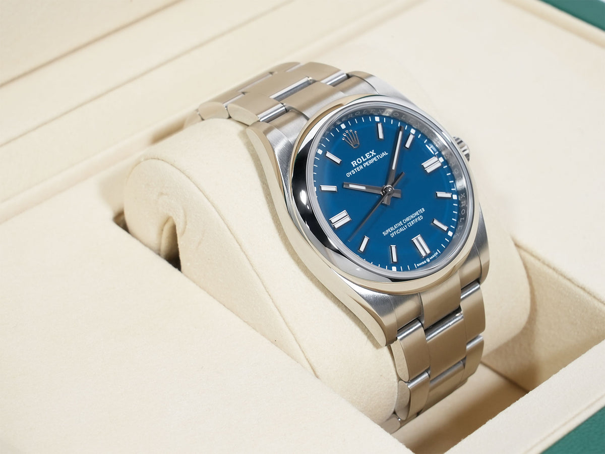 Rolex Oyster Perpetual 36 Ref.126000 Stainless Steel Bright Blue Dial Pre-owned k9hjrec6
