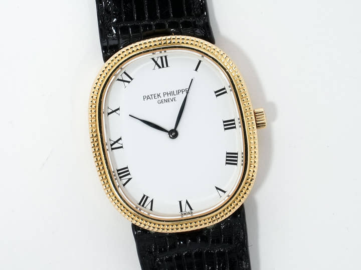 Patek Philippe Golden Ellipse Ref. 3986J Yellow Gold White Dial Pre-owned rexwkp99