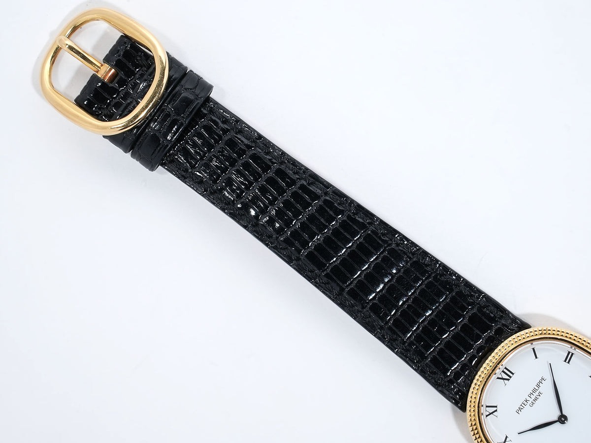 Patek Philippe Golden Ellipse Ref. 3986J Yellow Gold White Dial Pre-owned rexwkp99