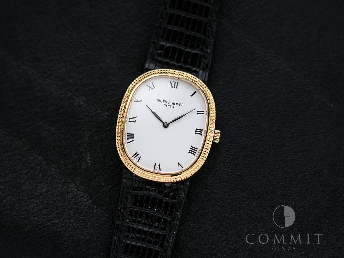 Patek Philippe Golden Ellipse Ref. 3986J Yellow Gold White Dial Pre-owned rexwkp99