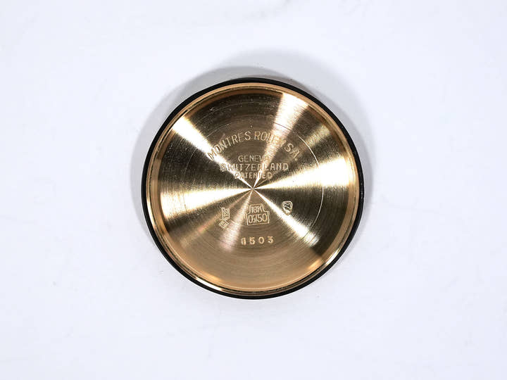 ロレックス オイスターパーペチュアル デイト Ref.1503/8 イエローゴールド シルバー文字盤 中古 vfh5rmkn