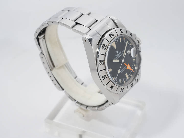 ロレックス エクスプローラーII Ref.1655 ステンレススチール ブラック文字盤 オイスターブレスレット 中古 v8wmszaw