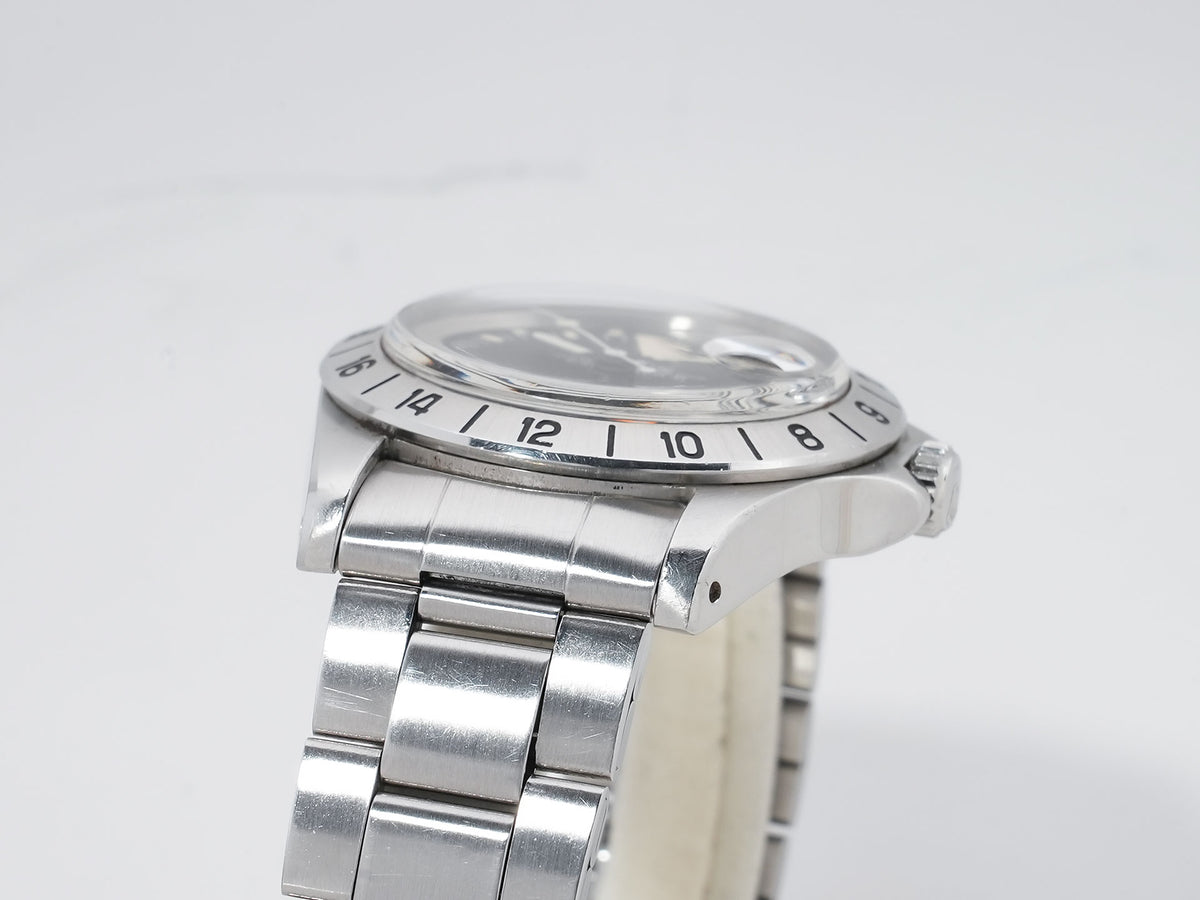 ロレックス エクスプローラーII Ref.1655 ステンレススチール ブラック文字盤 オイスターブレスレット 中古 v8wmszaw