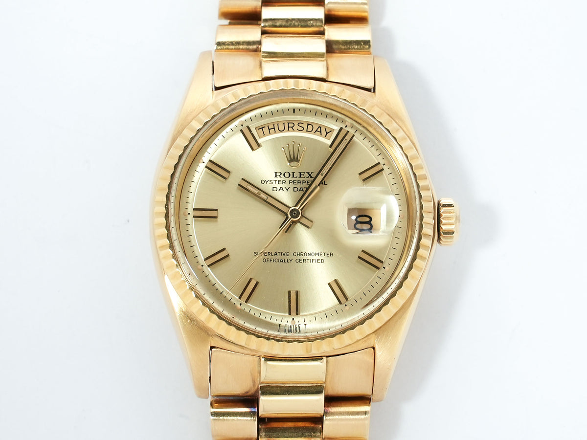 ロレックス デイデイト Ref.1803/8 イエローゴールド シャンパン文字盤 中古 wx9vu9uu
