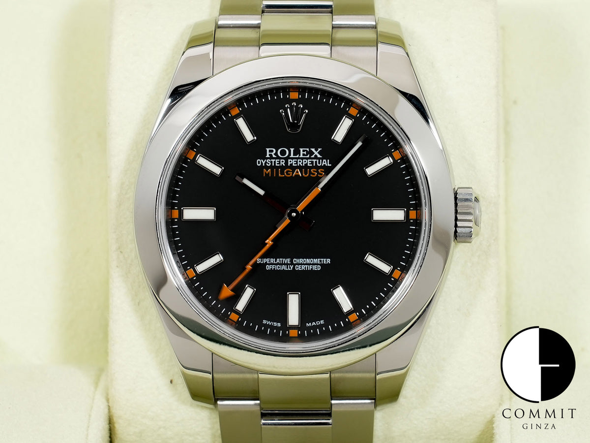 ロレックス ミルガウス Ref.116400 ステンレススチール ブラック文字盤 中古 f83mf8n8