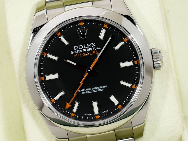 Rolex Milgauss Ref.116400 Stainless Steel Black Dial Pre-owned f83mf8n8