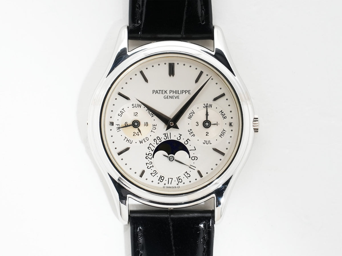 パテックフィリップ パーペチュアルカレンダー Ref.3940P-052 プラチナ シルバー文字盤 中古 fkx74yc6