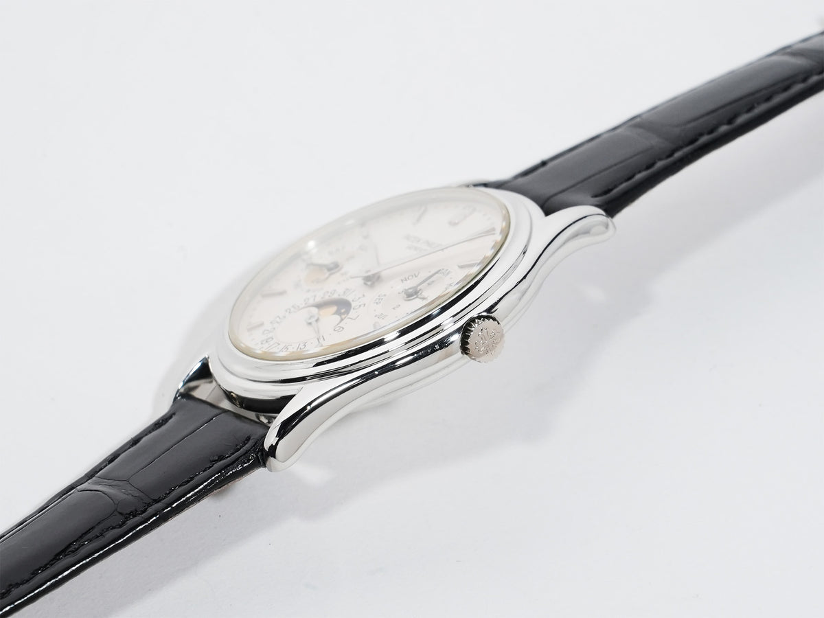 パテックフィリップ パーペチュアルカレンダー Ref.3940P-052 プラチナ シルバー文字盤 中古 fkx74yc6