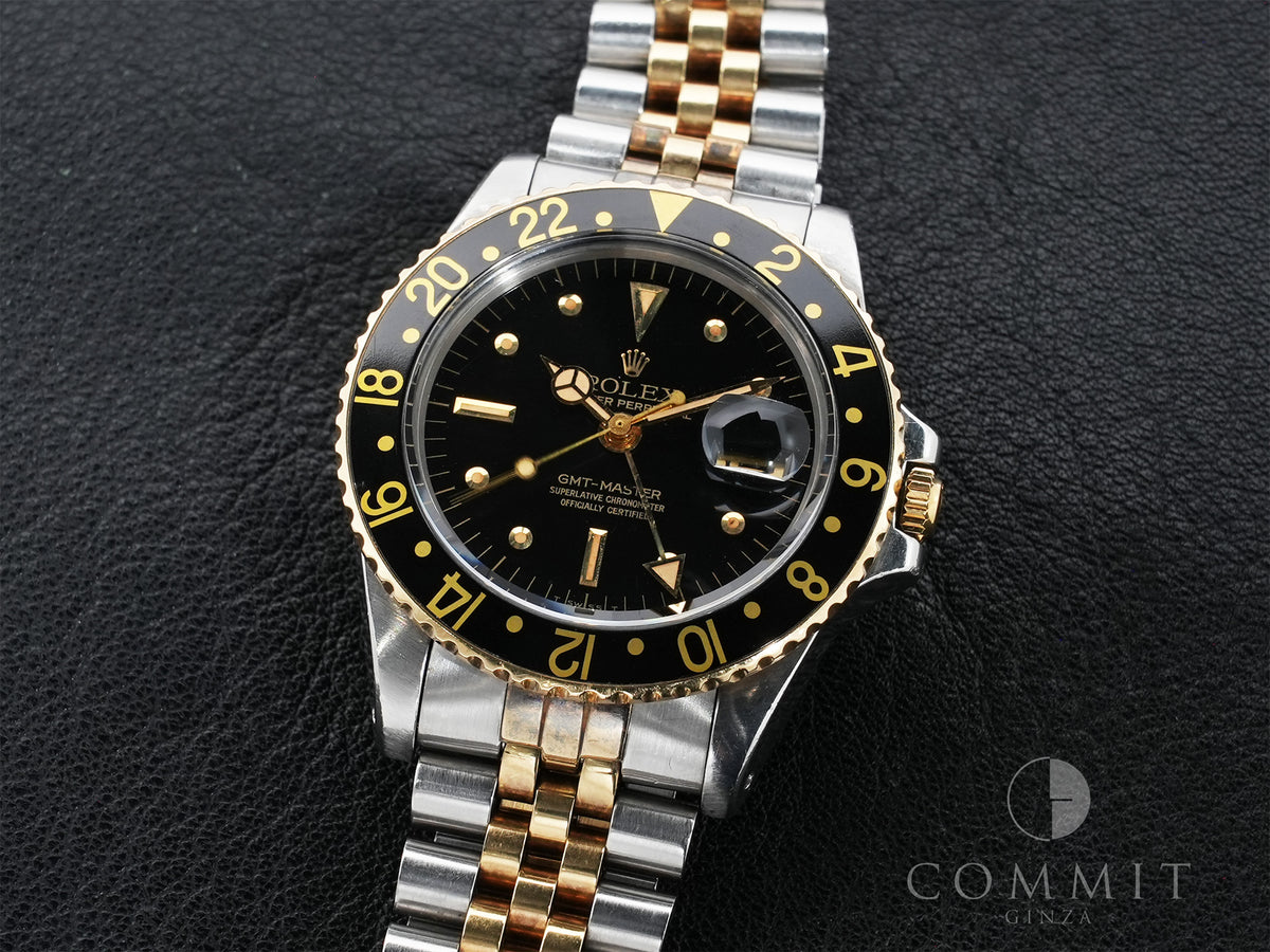 ロレックス GMTマスター Ref.1675/3 ステンレススチール/イエローゴールド ブラック文字盤 ジュビリーブレスレット 中古 miwuvqp2
