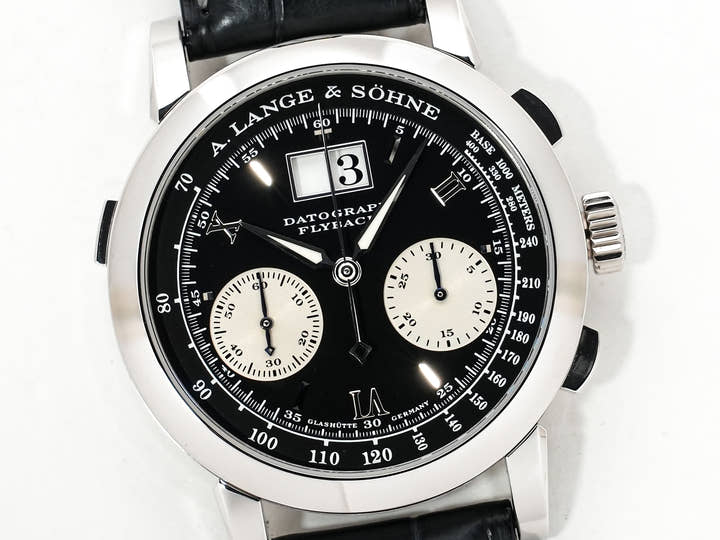 A.ランゲ＆ゾーネ ダトグラフ Ref.403.035 プラチナ ブラック文字盤 美中古 7ob5uj76