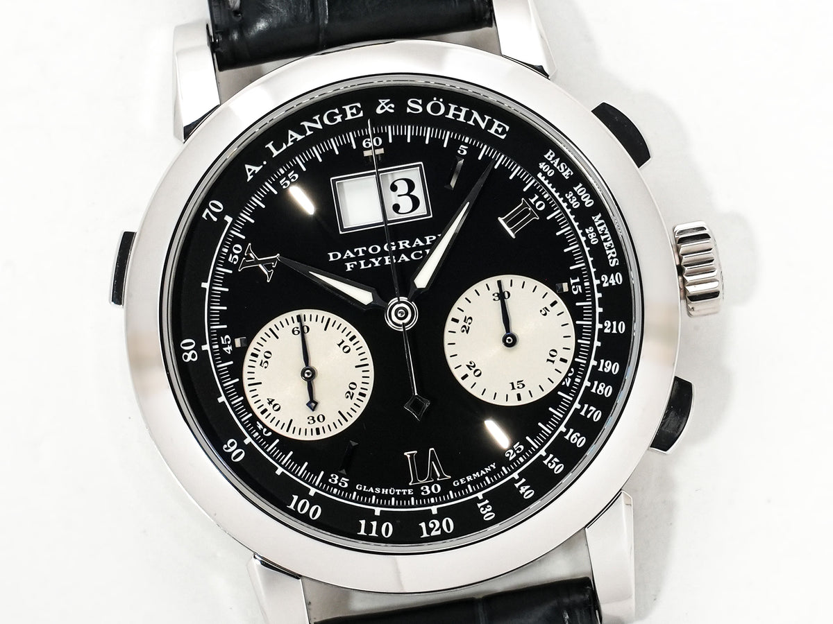 A.ランゲ＆ゾーネ ダトグラフ Ref.403.035 プラチナ ブラック文字盤 美中古 7ob5uj76