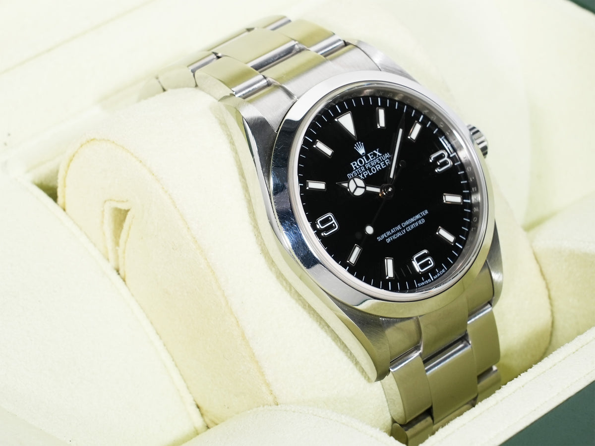ロレックス エクスプローラーI Ref.114270 ステンレススチール ブラック文字盤 オイスターブレスレット 中古 8saoy2n7