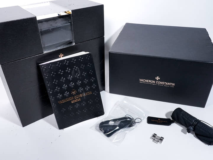 ヴァシュロンコンスタンタン オーヴァーシーズ クロノグラフ Ref.49150/B01A-9745 ステンレススチール ブルー文字盤 中古 gufsska9