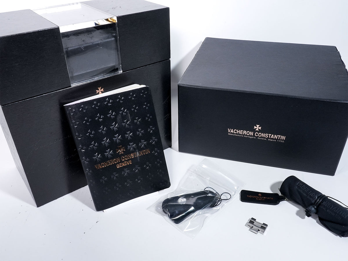ヴァシュロンコンスタンタン オーヴァーシーズ クロノグラフ Ref.49150/B01A-9745 ステンレススチール ブルー文字盤 中古 gufsska9