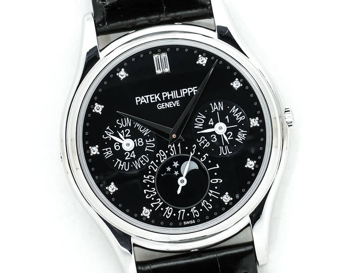 パテックフィリップ パーペチュアルカレンダー Ref.5140P-013 プラチナ ブラック11Pダイヤ文字盤 中古 5ppehhyw