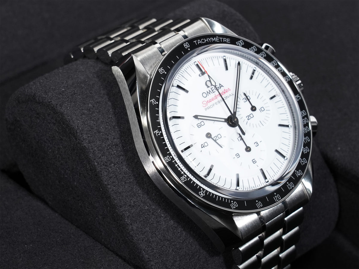 オメガ スピードマスター ムーンウォッチ プロフェッショナル Ref.310.30.42.50.04.001 ステンレス ホワイト文字盤 極美品 izx2qbjb