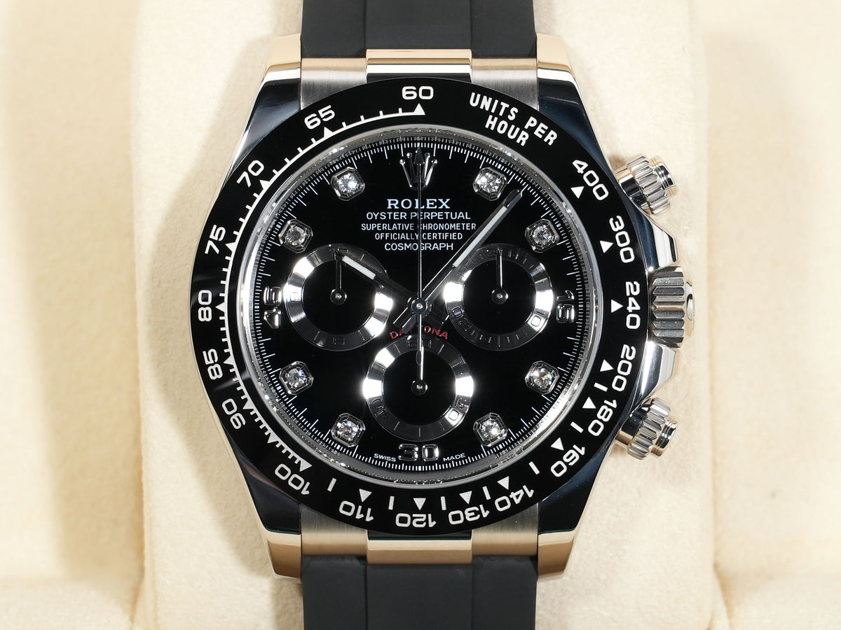 ロレックス デイトナ Ref.116519LN ホワイトゴールド ブラック8Pダイヤ文字盤 オイスターブレスレット 美品 2rkvqpj6