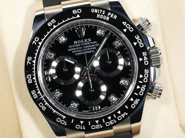 ロレックス デイトナ Ref.116519LN ホワイトゴールド ブラック8Pダイヤ文字盤 オイスターブレスレット 美品 2rkvqpj6