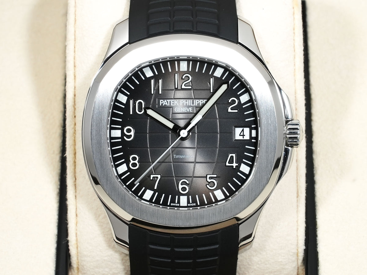 パテックフィリップ アクアノート TIFFANY＆CO. Ref.5167/1A-001 ステンレススチール ブラック文字盤 美中古 zrxr5j3t