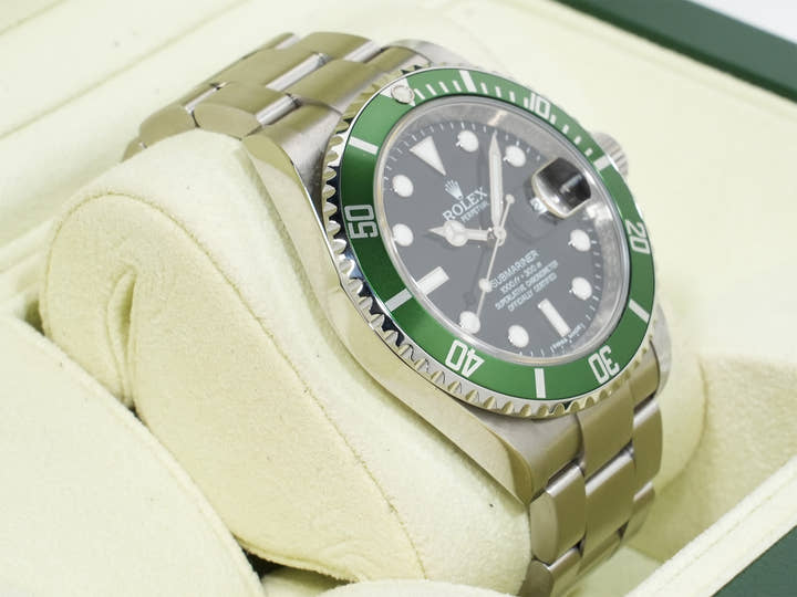 ロレックス サブマリーナー デイト Ref.16610LV ステンレススチール ブラック文字盤 美中古 48e6hinx