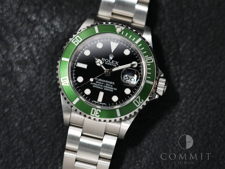 ロレックス サブマリーナー デイト Ref.16610LV ステンレススチール ブラック文字盤 美中古 48e6hinx