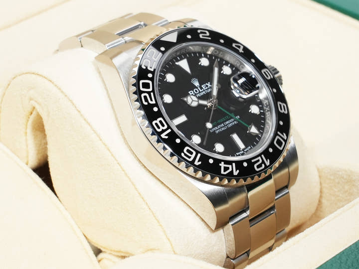 ロレックス GMTマスターII Ref.116710LN ステンレススチール ブラック文字盤 オイスターブレスレット 中古 trxax3fa