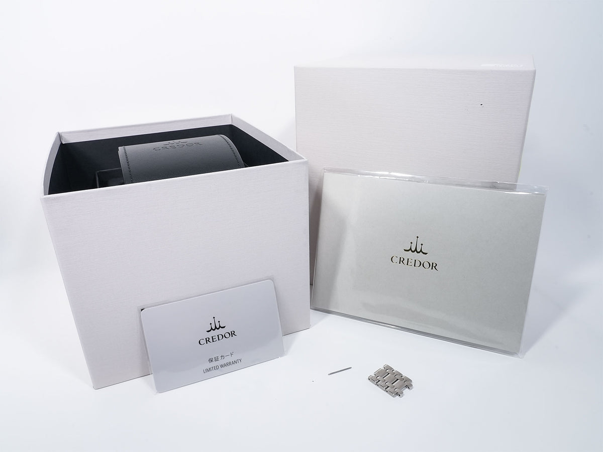 セイコー クレドール ロコモティブ Ref.GCCR999 チタニウム ブラック文字盤 美品 btx8bjjn