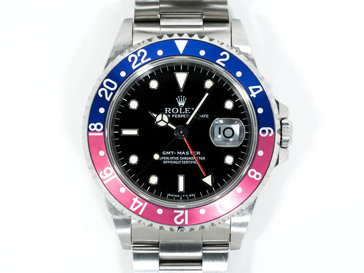 Rolex GMT-Master Ref. 16700 Stainless Steel Black Dial Jubilee Bracelet Pre-owned ur9s9bmg