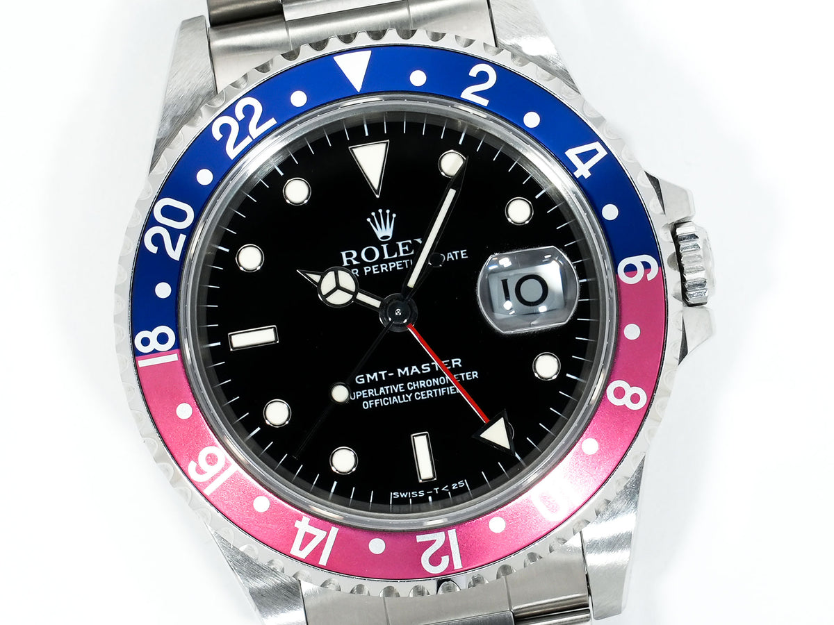 Rolex GMT-Master Ref. 16700 Stainless Steel Black Dial Jubilee Bracelet Pre-owned ur9s9bmg