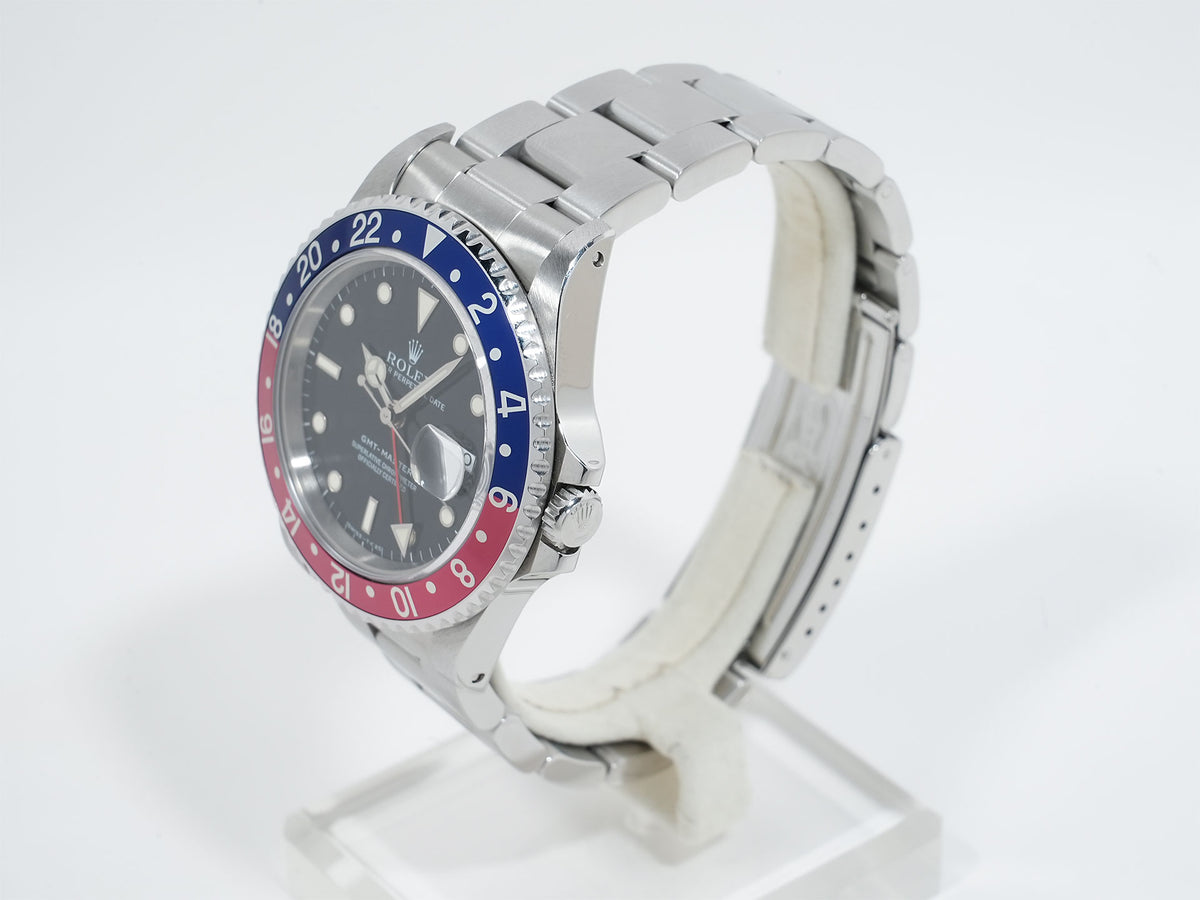 Rolex GMT-Master Ref. 16700 Stainless Steel Black Dial Jubilee Bracelet Pre-owned ur9s9bmg
