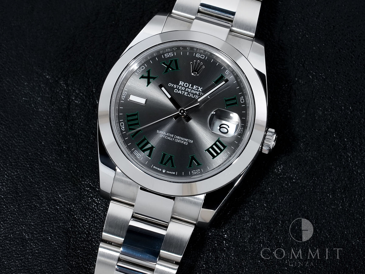 Rolex Datejust 41 Ref. 126300 Stainless Steel Slate Roman Dial Oyster Bracelet Pre-owned q8ufzbiw