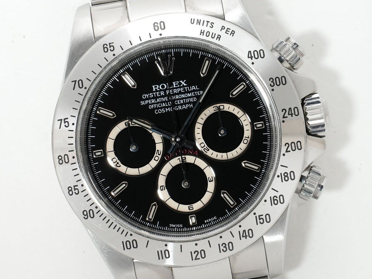 Rolex Daytona El Primero Ref. 16520 Stainless Steel Black Dial Pre-owned 5x2rtnf4