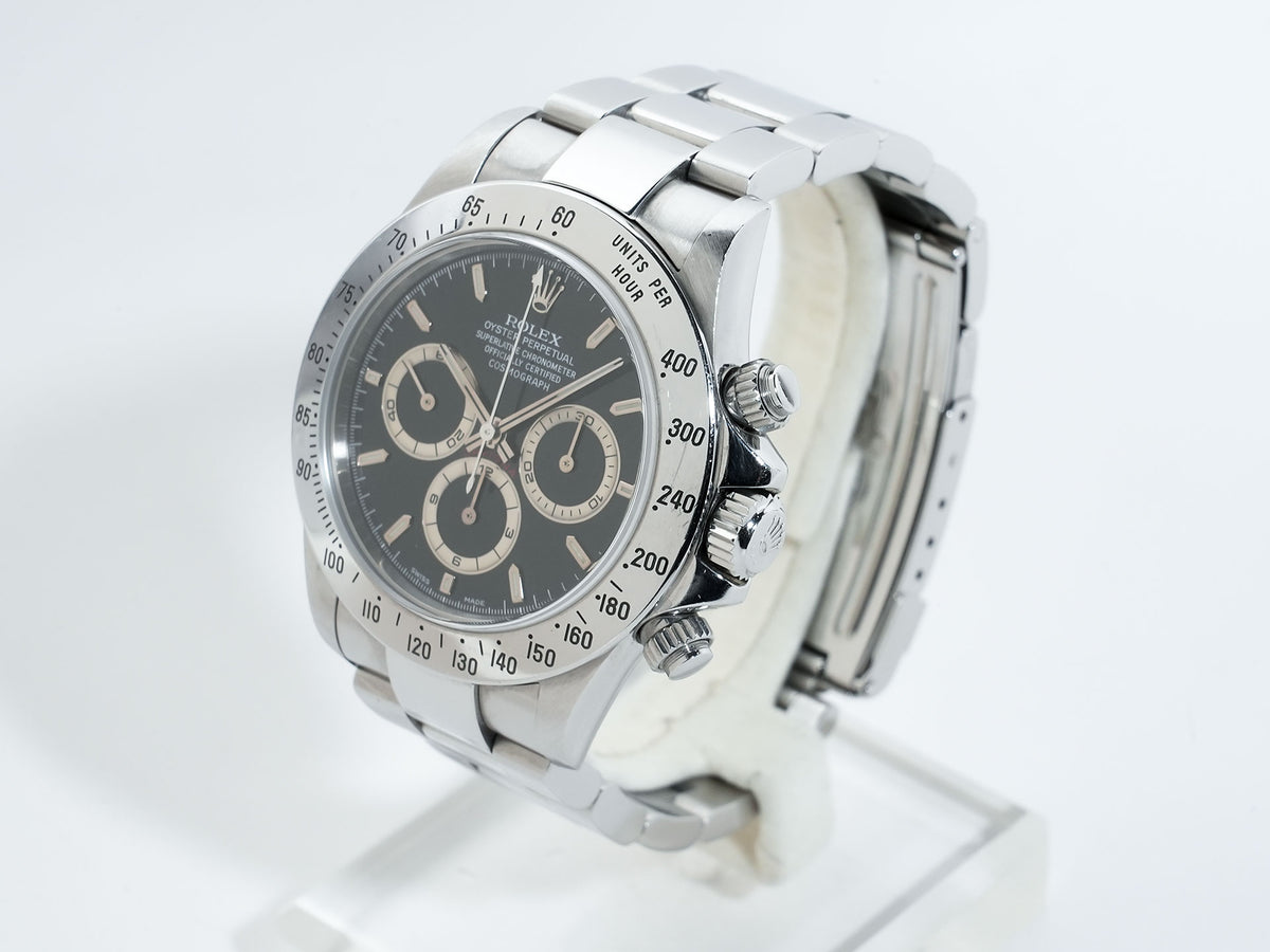 Rolex Daytona El Primero Ref. 16520 Stainless Steel Black Dial Pre-owned 5x2rtnf4