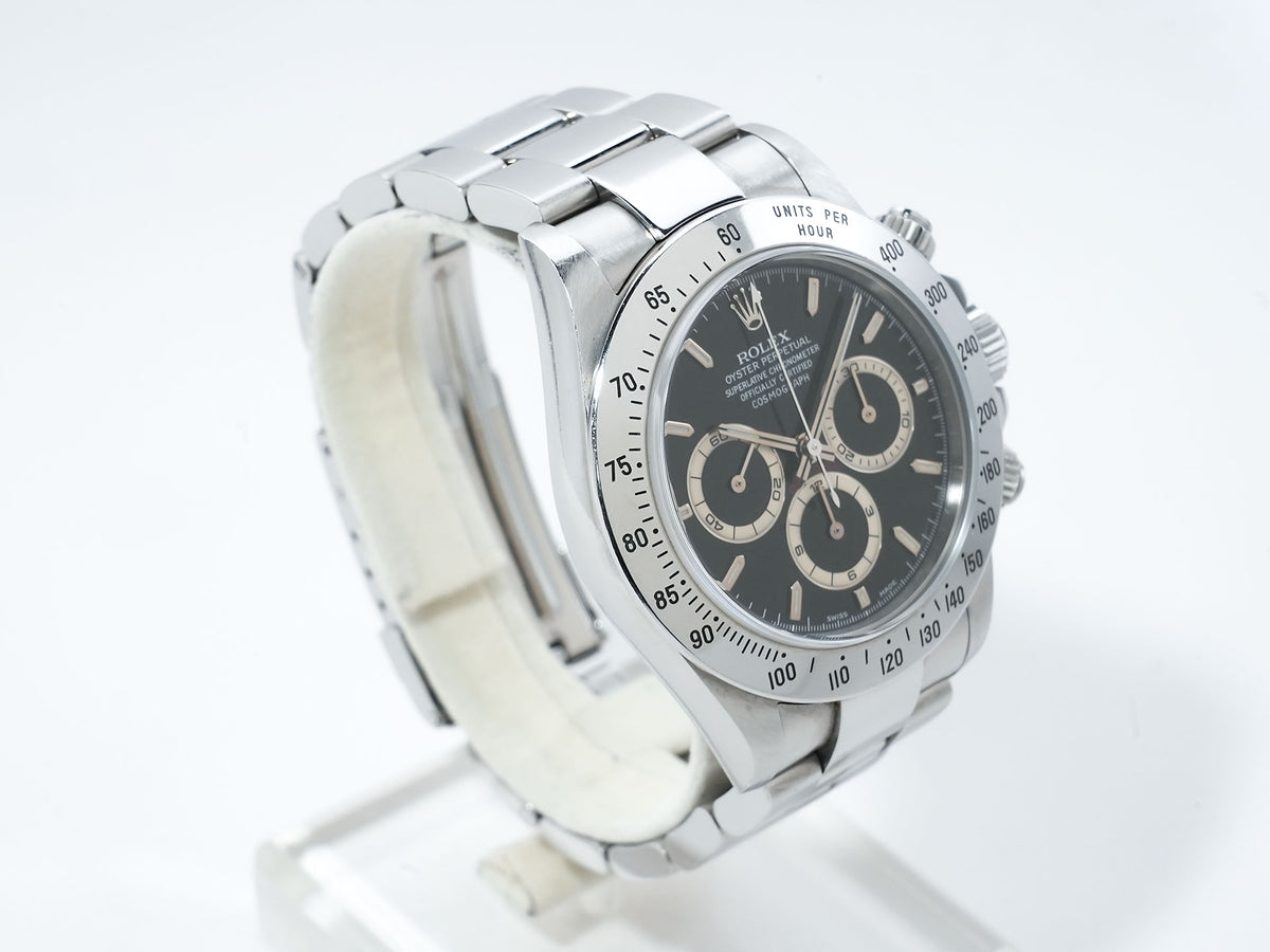 Rolex Daytona El Primero Ref. 16520 Stainless Steel Black Dial Pre-owned 5x2rtnf4