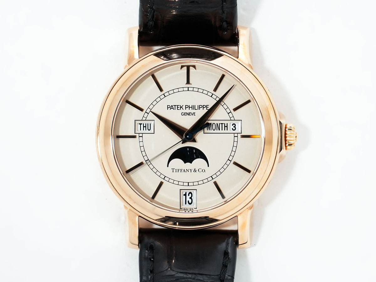 パテックフィリップ アニュアルカレンダー T150 TIFFANY＆CO. Ref.5150R ローズゴールド シルバー文字盤 中古 875tj7cj