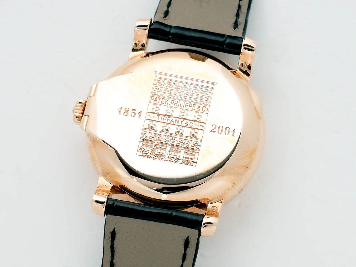 パテックフィリップ アニュアルカレンダー T150 TIFFANY＆CO. Ref.5150R ローズゴールド シルバー文字盤 中古 875tj7cj