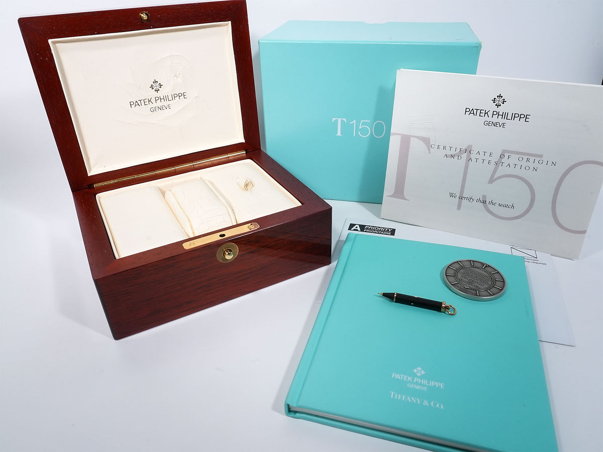 パテックフィリップ アニュアルカレンダー T150 TIFFANY＆CO. Ref.5150R ローズゴールド シルバー文字盤 中古 875tj7cj