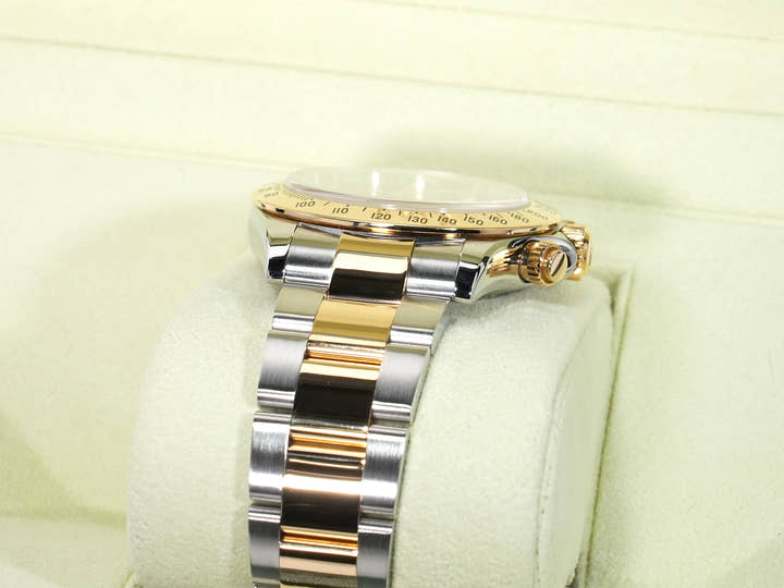 Rolex Daytona Ref. 116523 Stainless Steel/Yellow Gold Black Dial, Pre-owned in Excellent Condition, 8wi3zwig