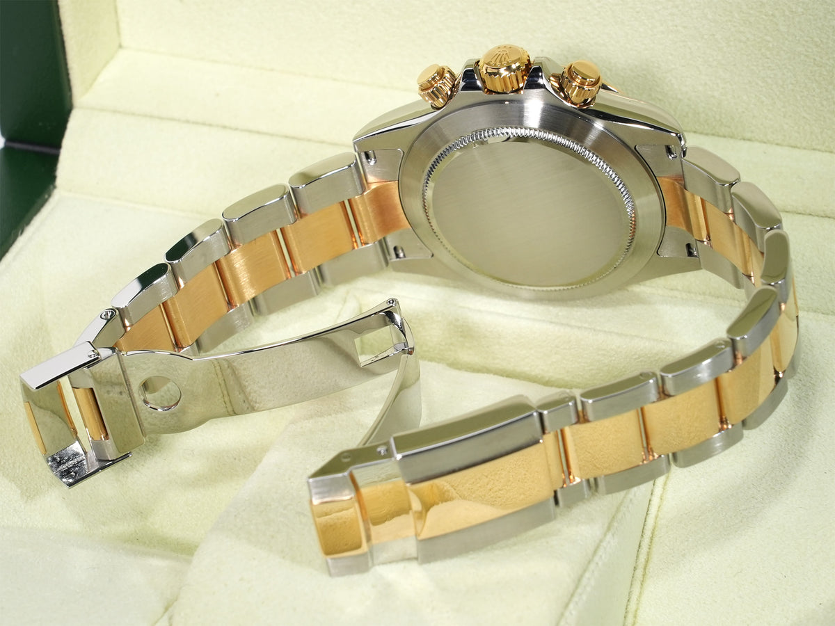 Rolex Daytona Ref. 116523 Stainless Steel/Yellow Gold Black Dial, Pre-owned in Excellent Condition, 8wi3zwig