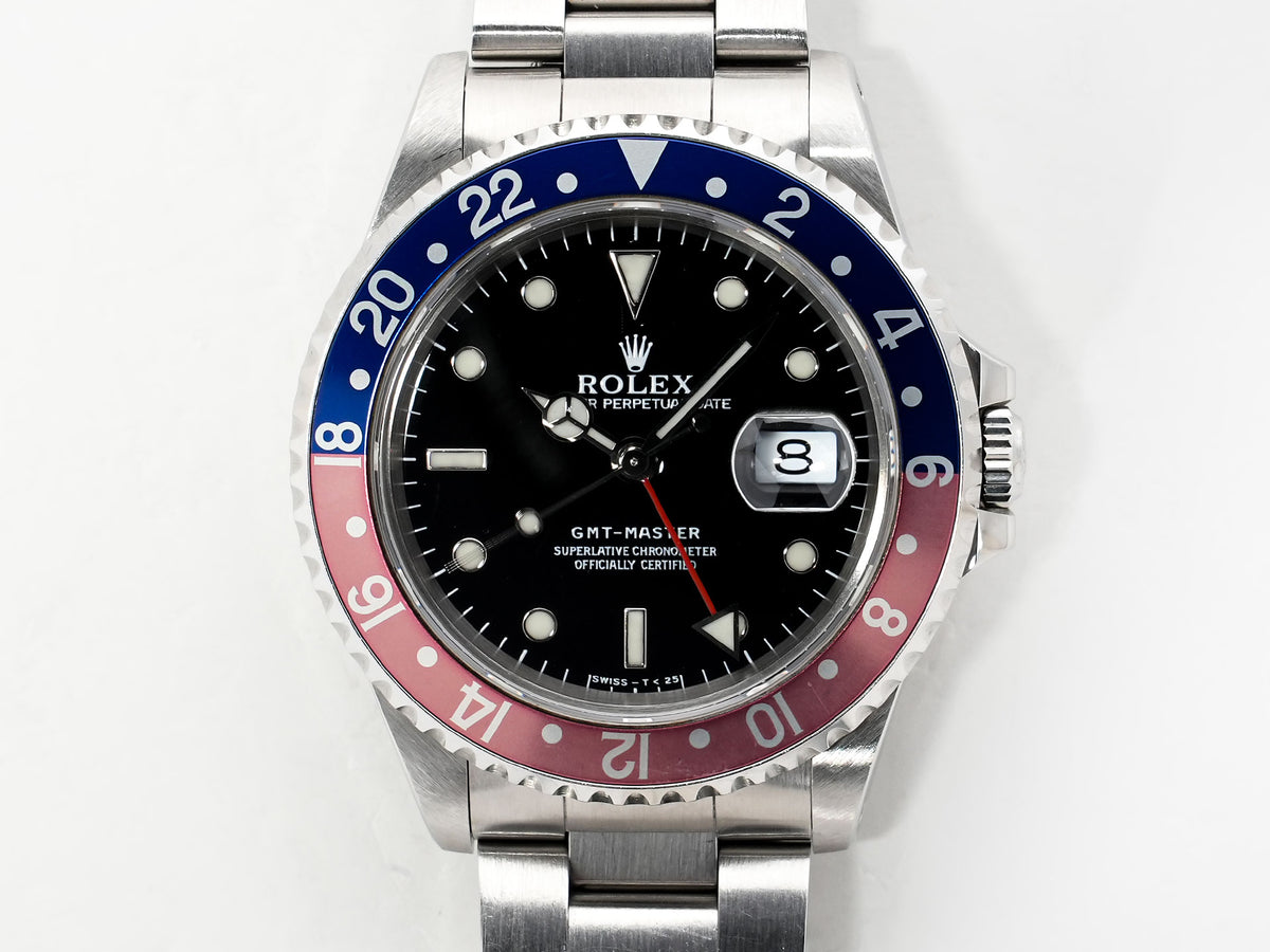 ロレックス GMTマスター Ref.16700 ステンレススチール ブラック文字盤 オイスターブレスレット 中古 ed7ivktj