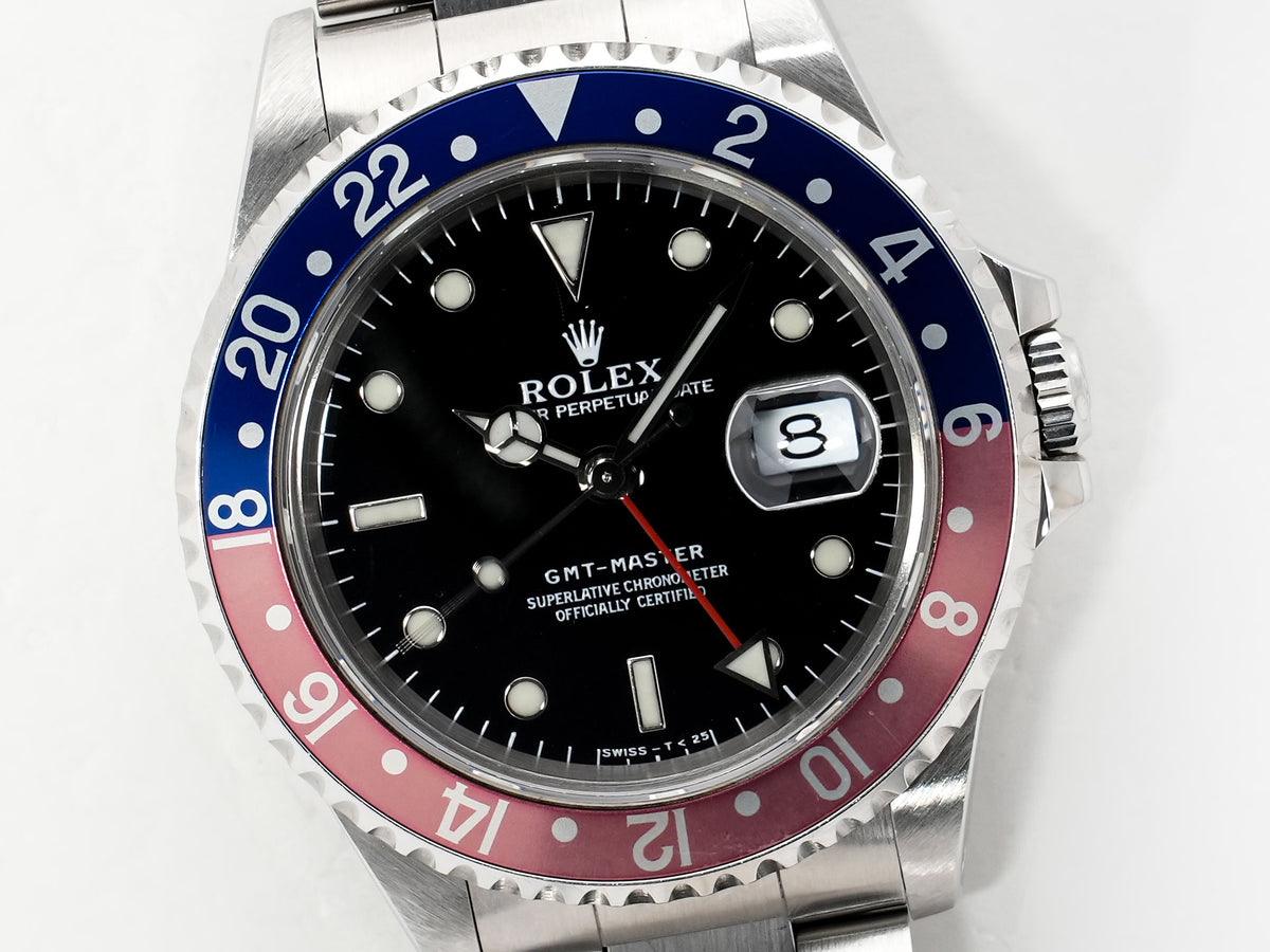 ロレックス GMTマスター Ref.16700 ステンレススチール ブラック文字盤 オイスターブレスレット 中古 ed7ivktj