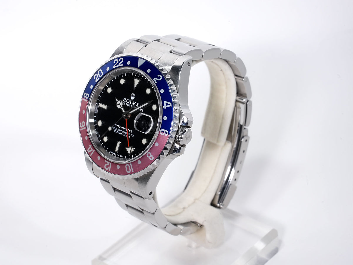ロレックス GMTマスター Ref.16700 ステンレススチール ブラック文字盤 オイスターブレスレット 中古 ed7ivktj